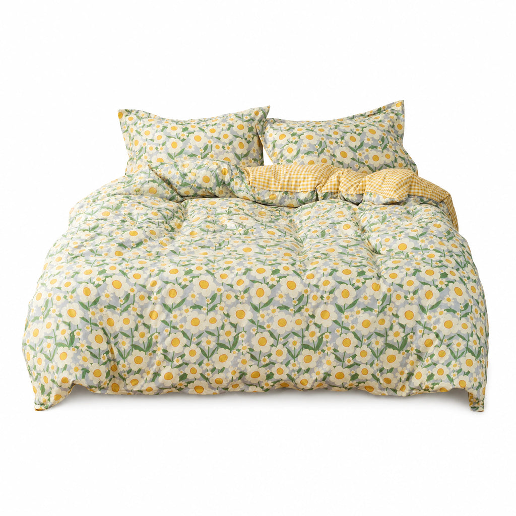 Housse de Couette Fleurie Motif Marguerites Vintage - image principale
