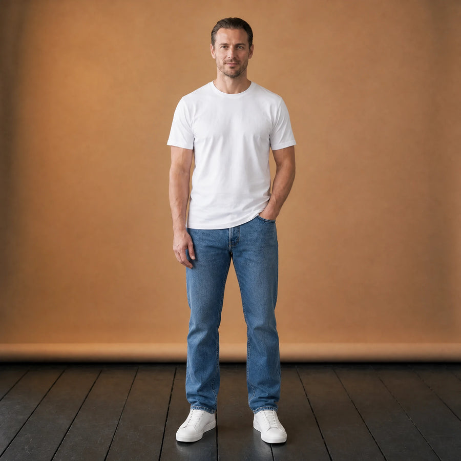 Jean droit simple décontracté vintage - VETEMENT Studio HOMME