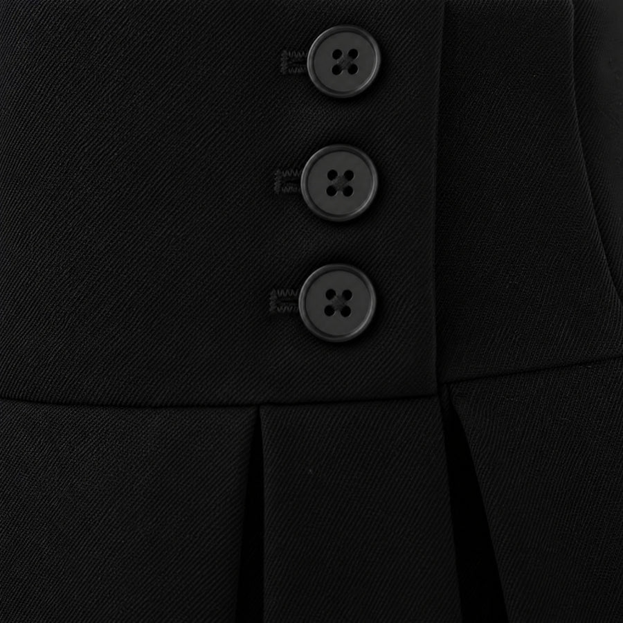 Jupe Longue Vintage Taille Haute - close-up détail matière