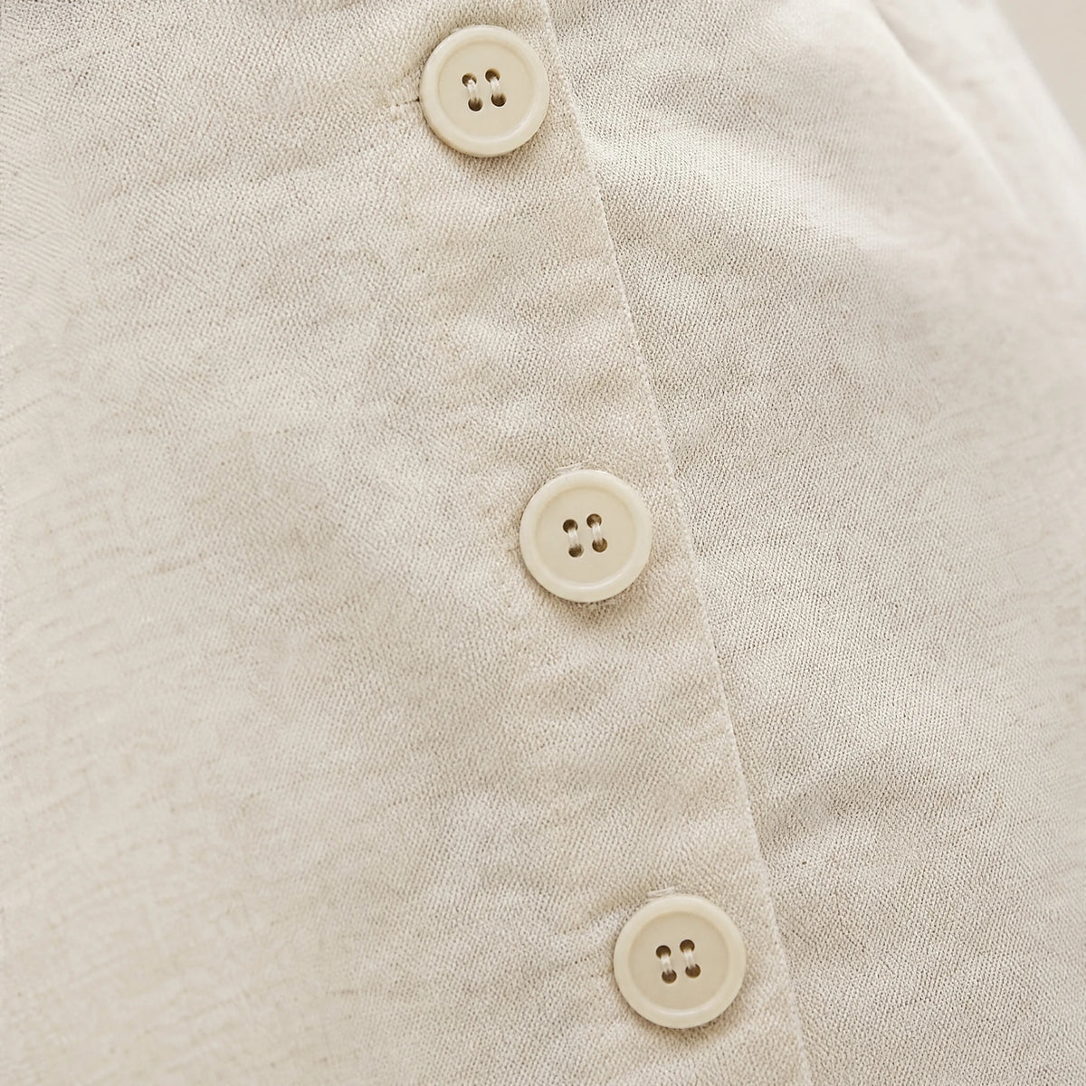Jupe Mi Longue Boutonnée Devant Vintage - close-up détail matière