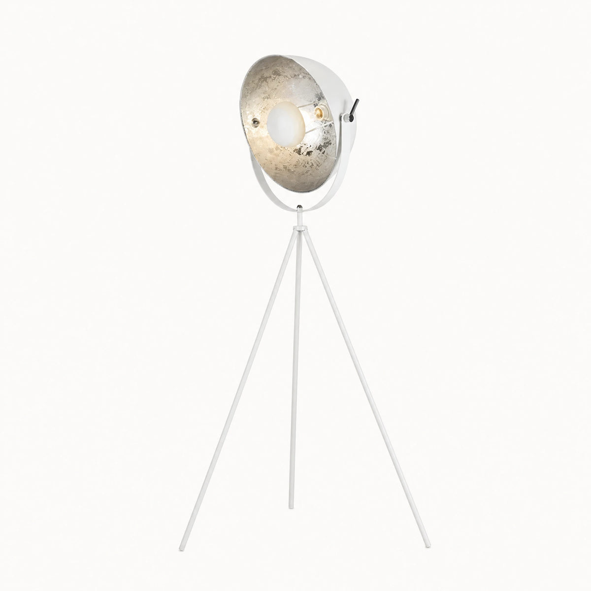 Lampadaire Trépied Vintage Projecteur Orientable Métal - image principale