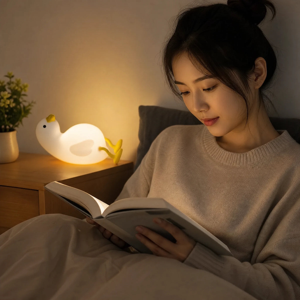 Lampe Canard LED Veilleuse à Commande Vocale - Utilisation GLOBALE