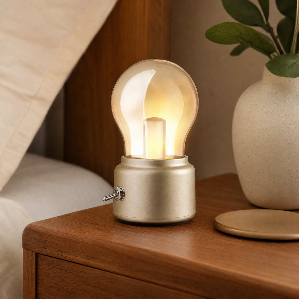 Lampe d'ambiance vintage à interrupteur - OBJETS VARIES