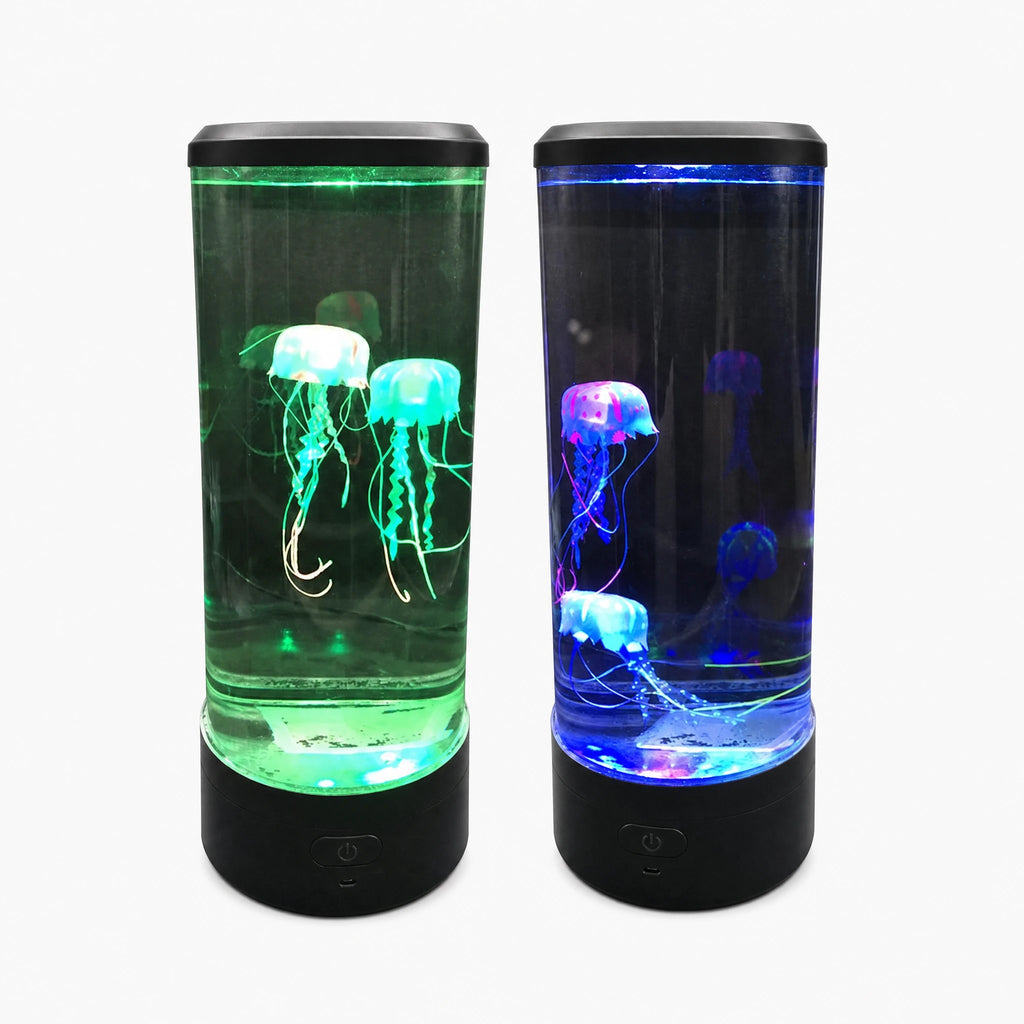 Lampe Méduse LED à Lumière Changeante Cylindrique - image principale