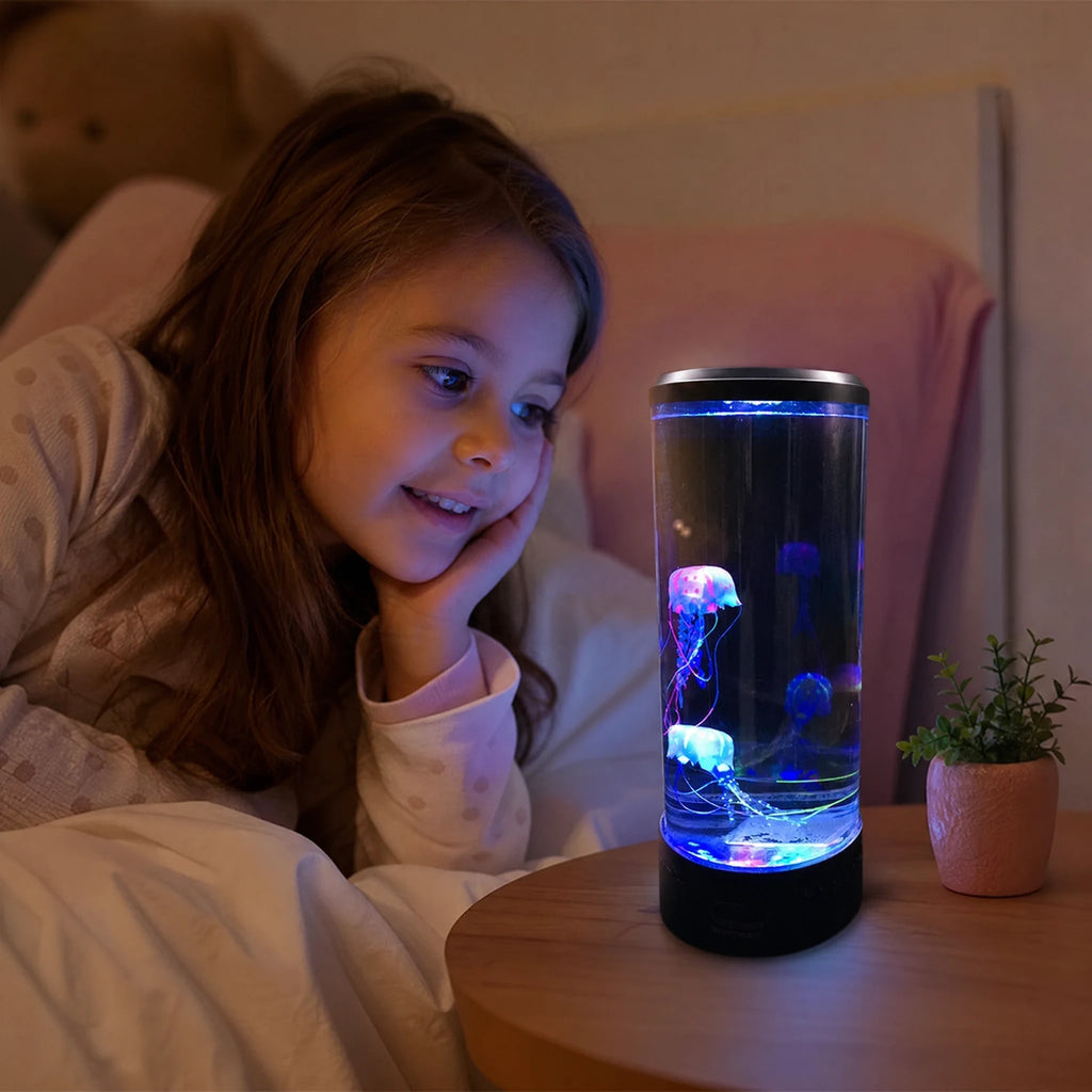 Lampe Méduse LED à Lumière Changeante Cylindrique - Utilisation GLOBALE