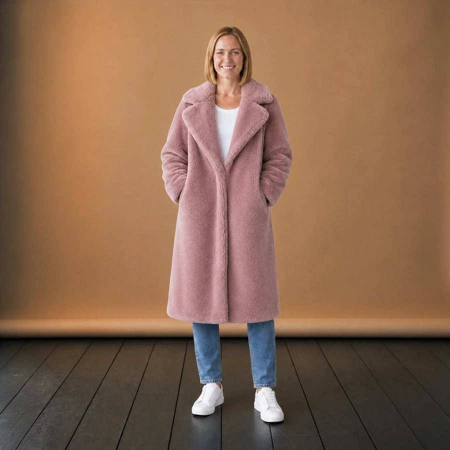 Manteau Fausse Fourrure Femme Long à Grand Col - VETEMENT Studio FEMME