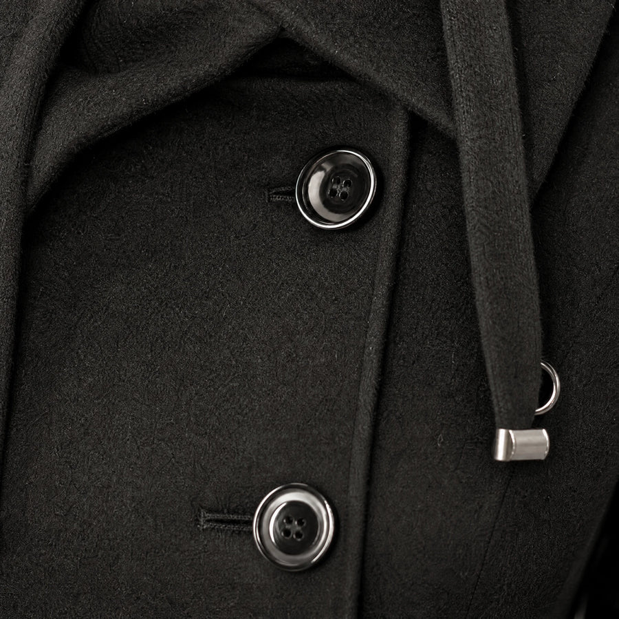 Manteau Femme Vintage Année 50 - close-up détail matière
