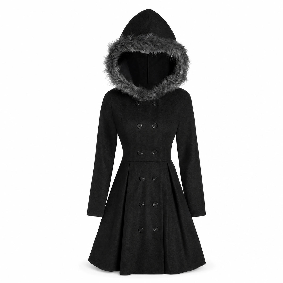 Manteau Hiver Vintage Femme Chic - image principale