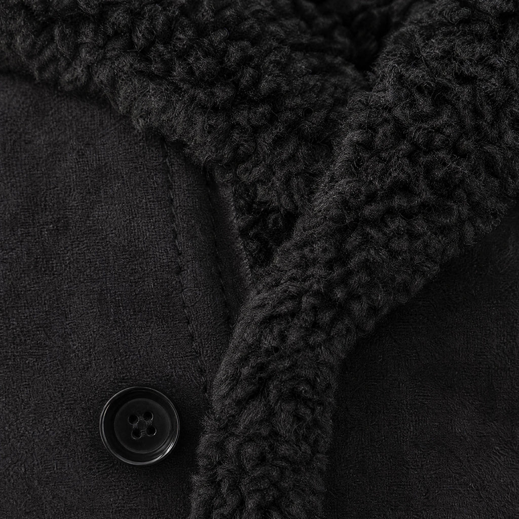 Manteau Homme Hiver Vintage - close-up détail matière