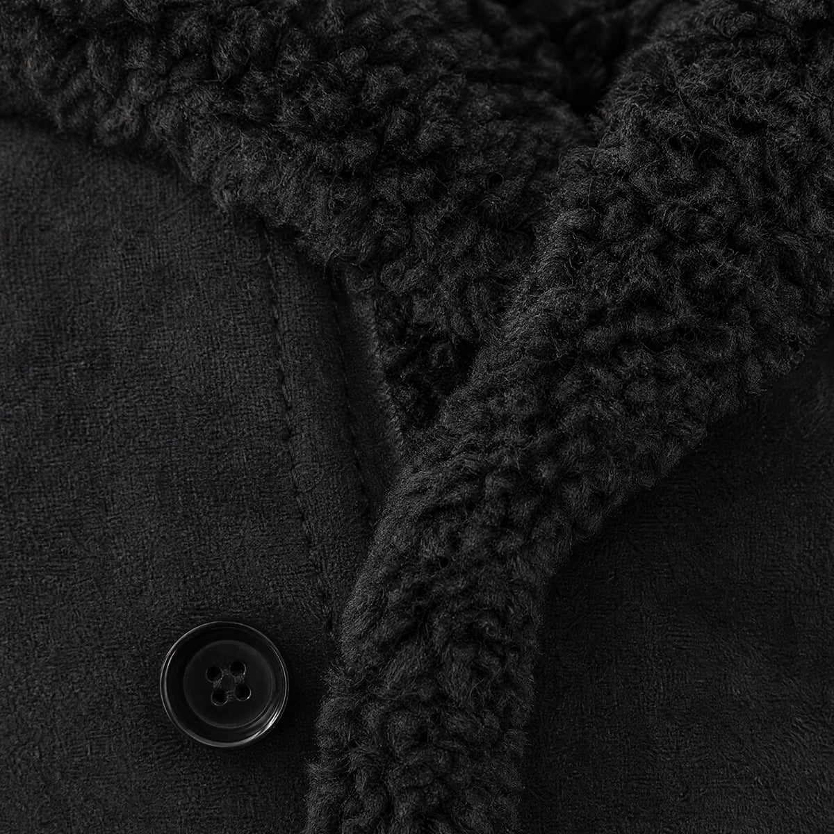 Manteau Homme Hiver Vintage - close-up détail matière