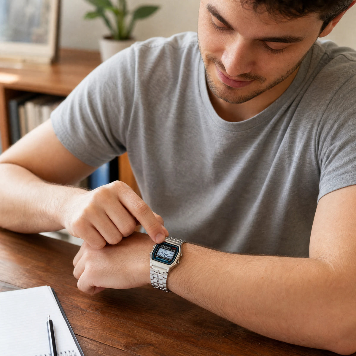 Montre Numérique Année 80 - utilisation