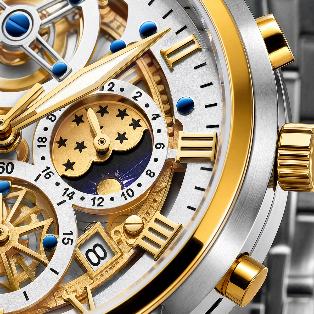 Montre Rado Homme Vintage - close-up détail matière