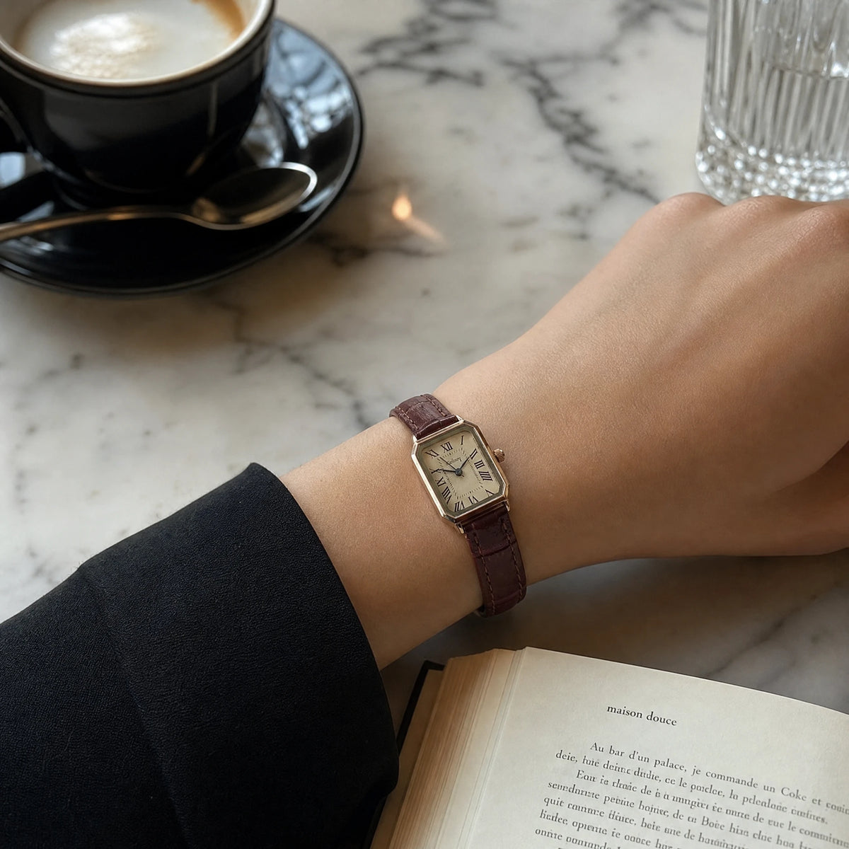 Montre rectangulaire Année 80 Femme - Utilisation GLOBALE