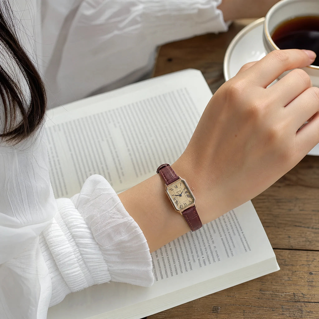 Montre rectangulaire Femme Vintage - Utilisation GLOBALE