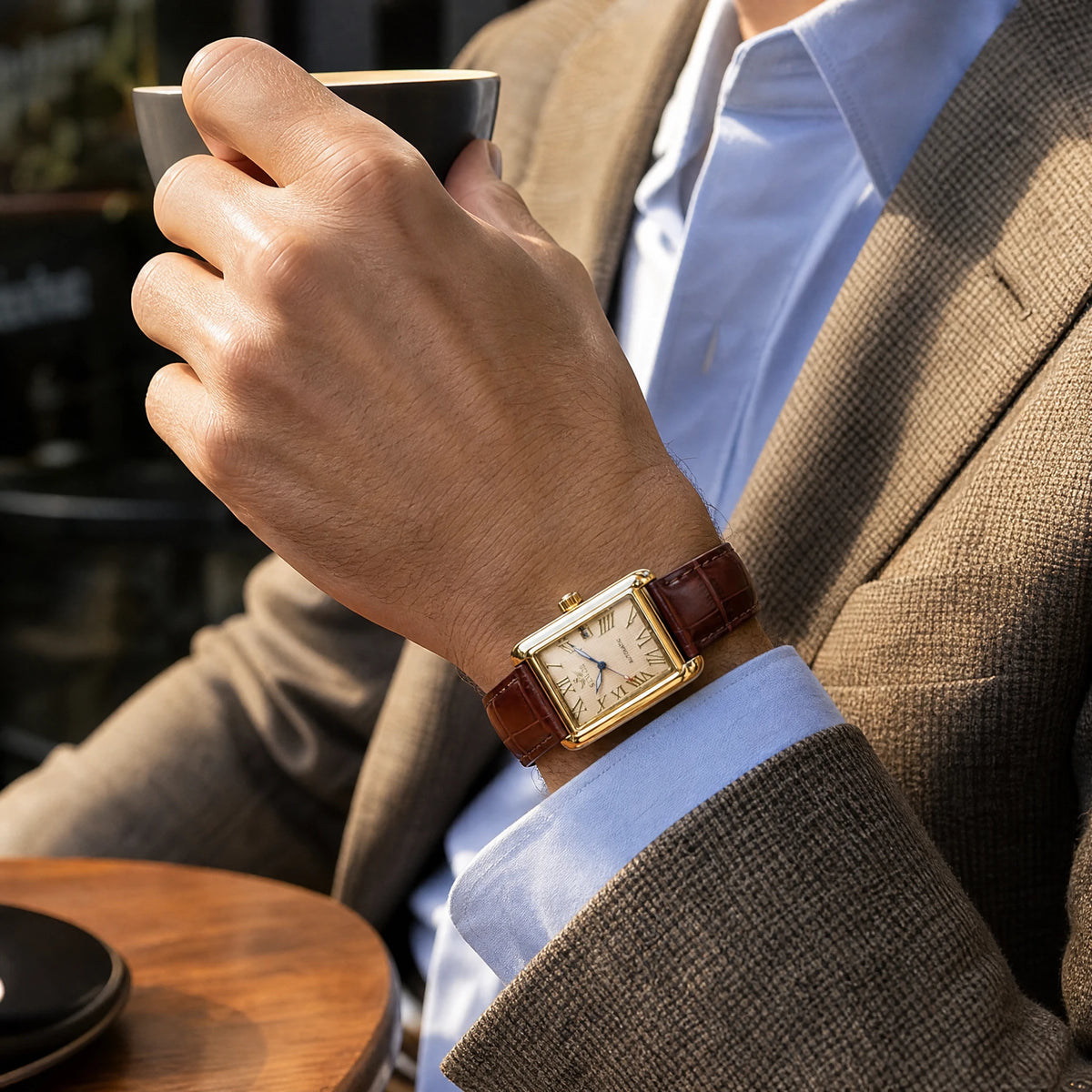 Montre Rectangulaire Vintage - Utilisation GLOBALE