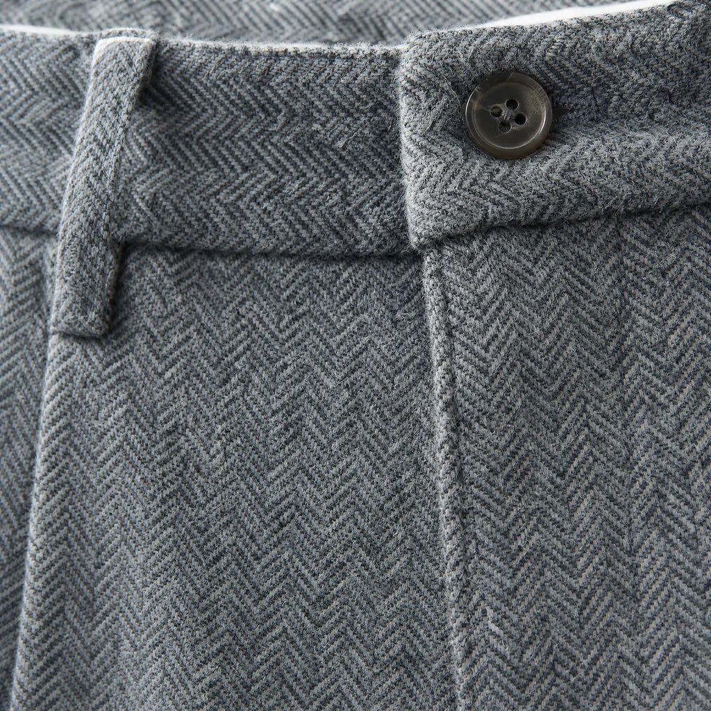 Pantalon Bretelle Homme Vintage - close-up détail matière