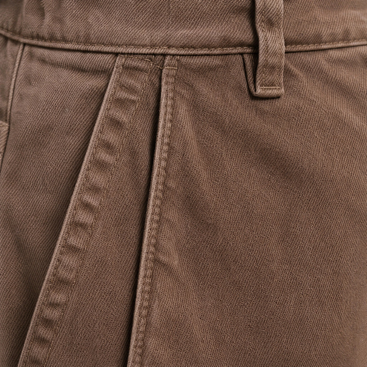 Pantalon cargo vintage de couleur unie pour hommes - close-up détail matière