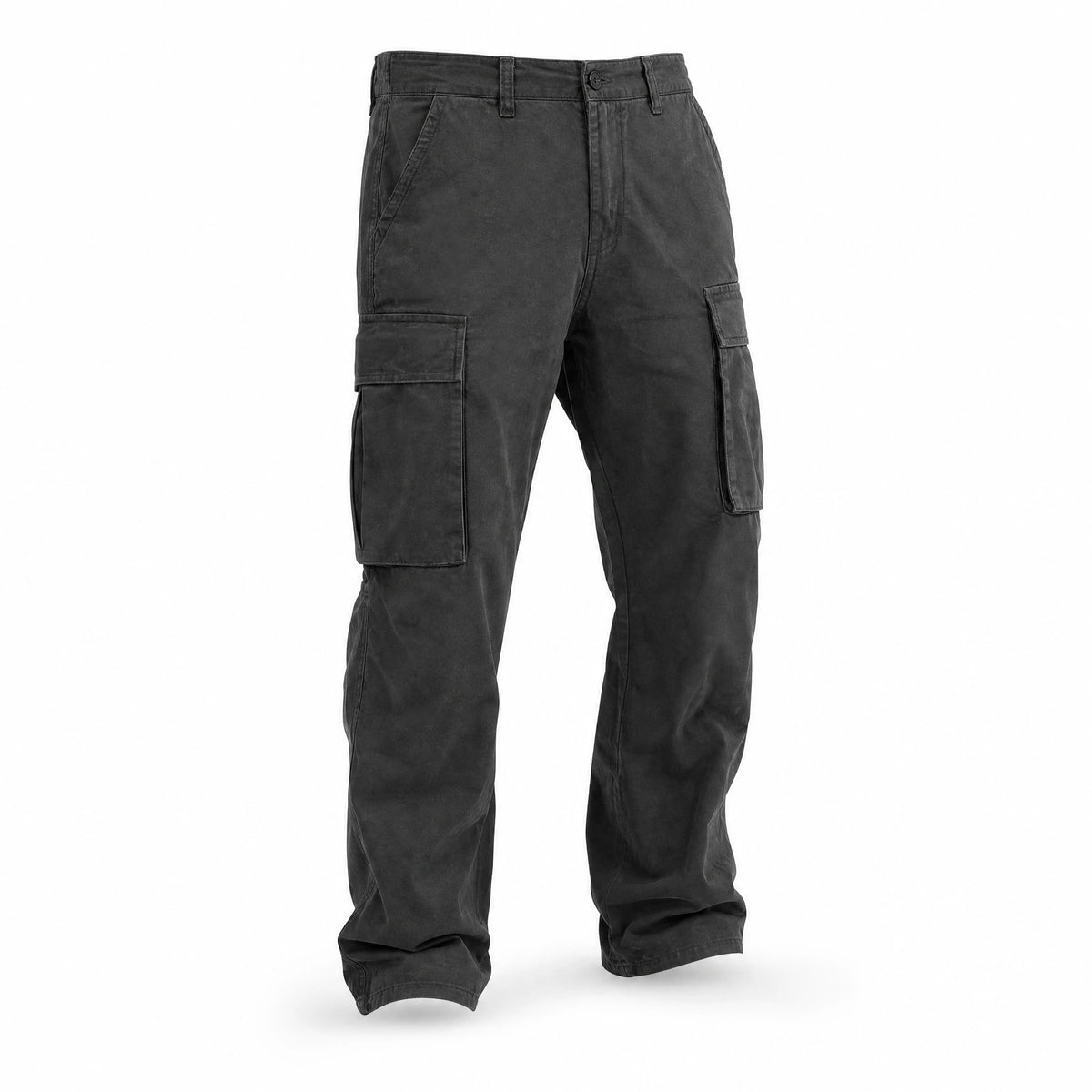 Pantalon cargo vintage multi-poches à cordon - image principale