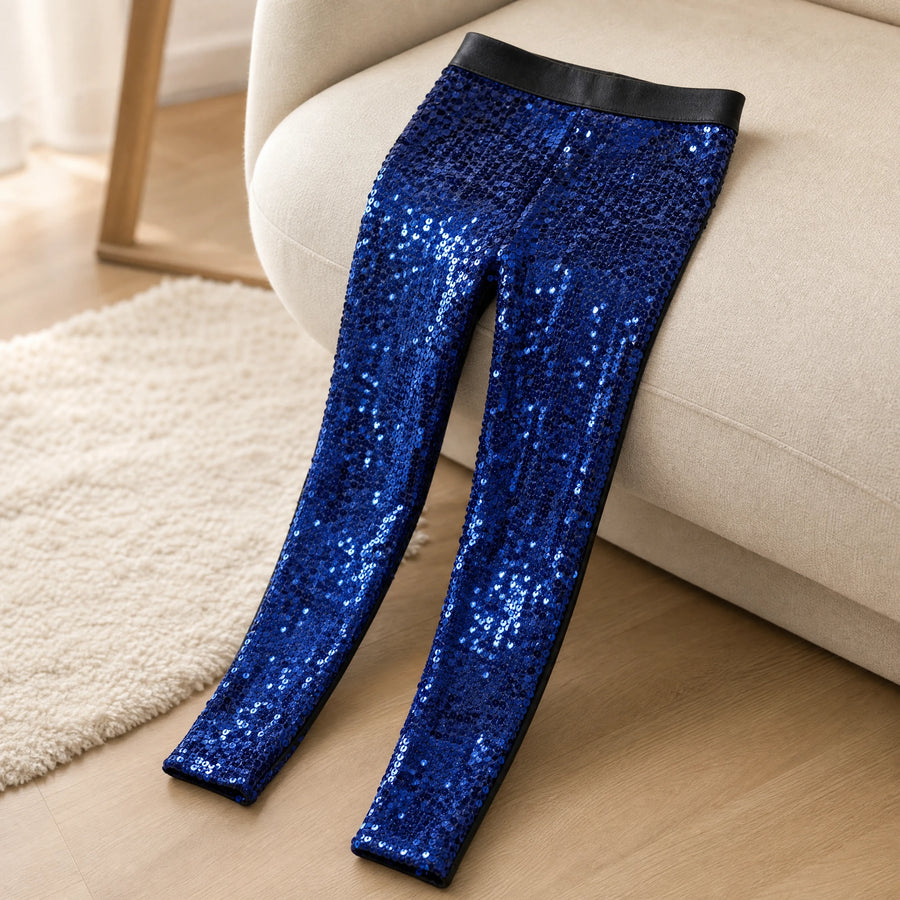 Pantalon Disco Paillette Femme - produit en situation