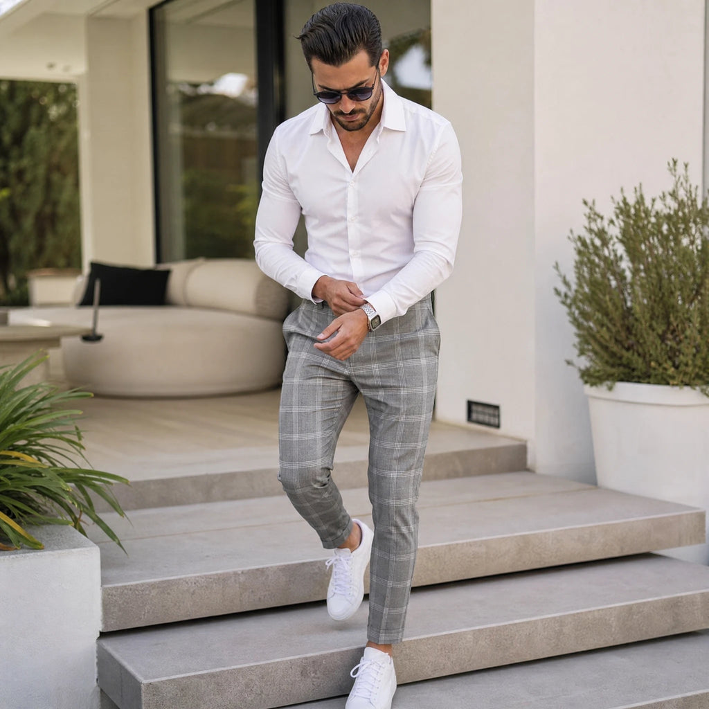 Pantalon vintage à carreaux - Utilisation GLOBALE
