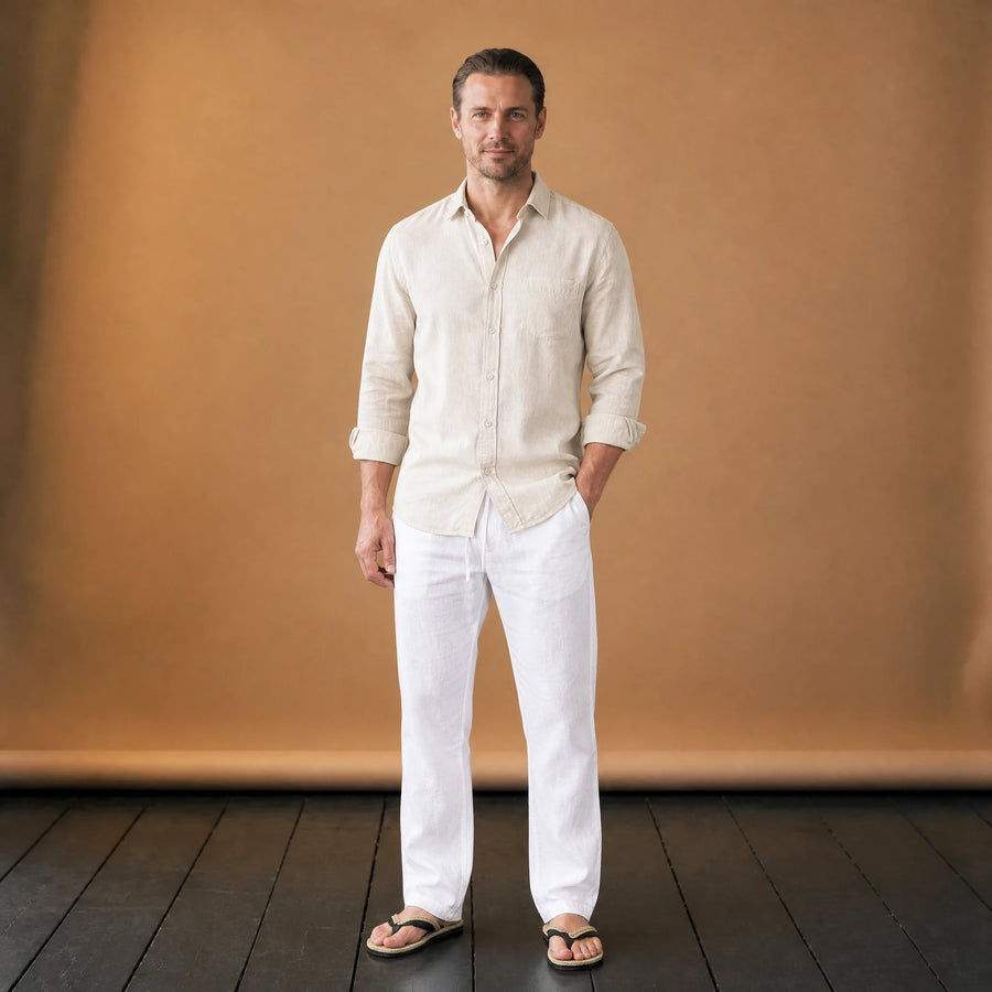 Pantalon vintage de couleur unie tendance - VETEMENT Studio HOMME