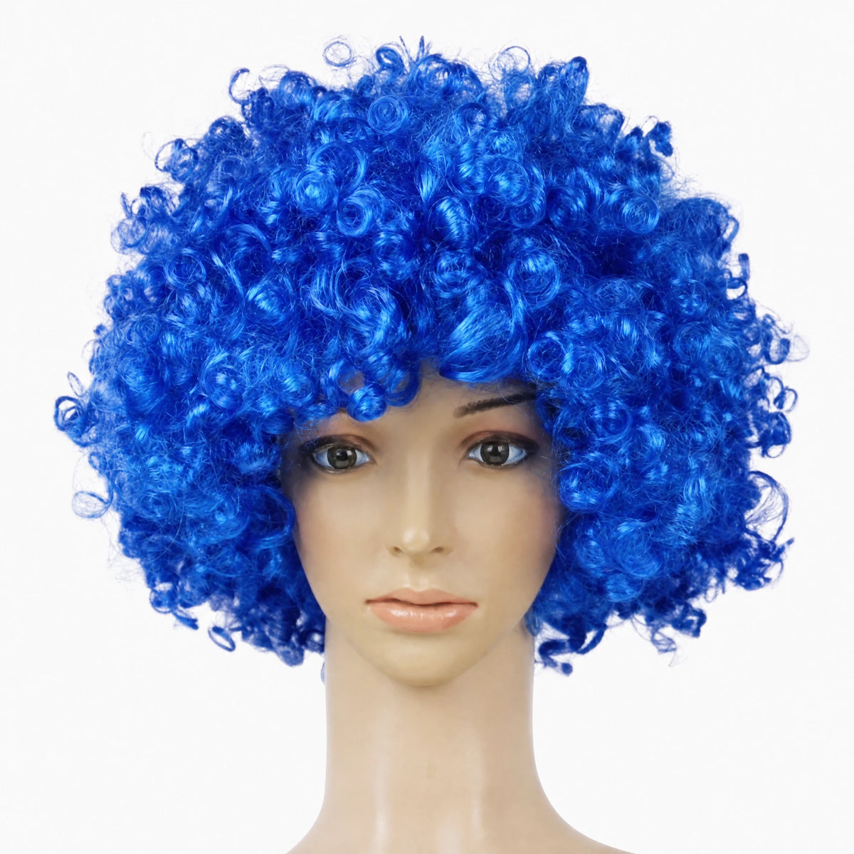 Perruque Afro Couleur Enfant Disco - Bleu foncé
