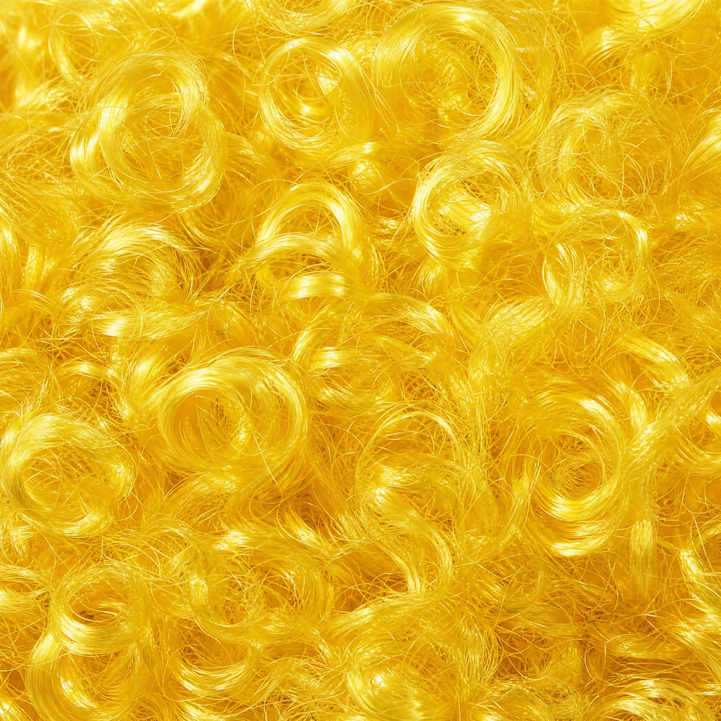 Perruque Afro Couleur Enfant Disco - close-up détail matière