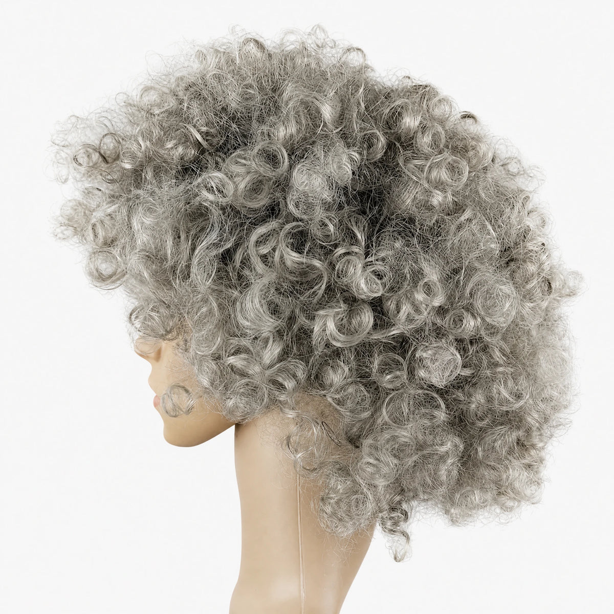 Perruque Afro Couleur Enfant Disco - gris