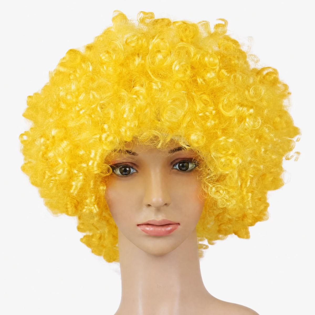 Perruque Afro Couleur Enfant Disco - Jaune