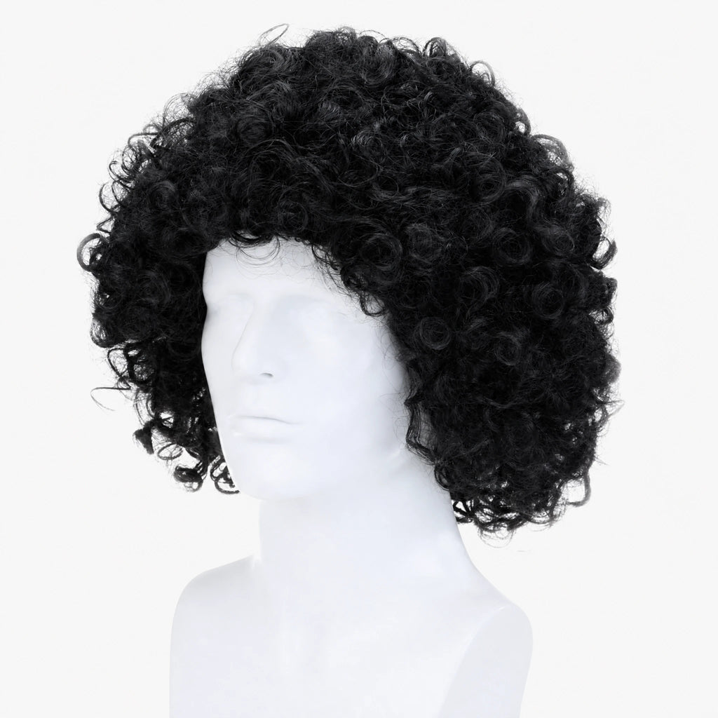 Perruque Afro Couleur Enfant Disco - Noir