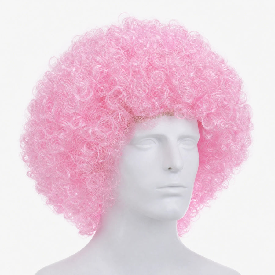 Perruque Afro Couleur Enfant Disco - Rose