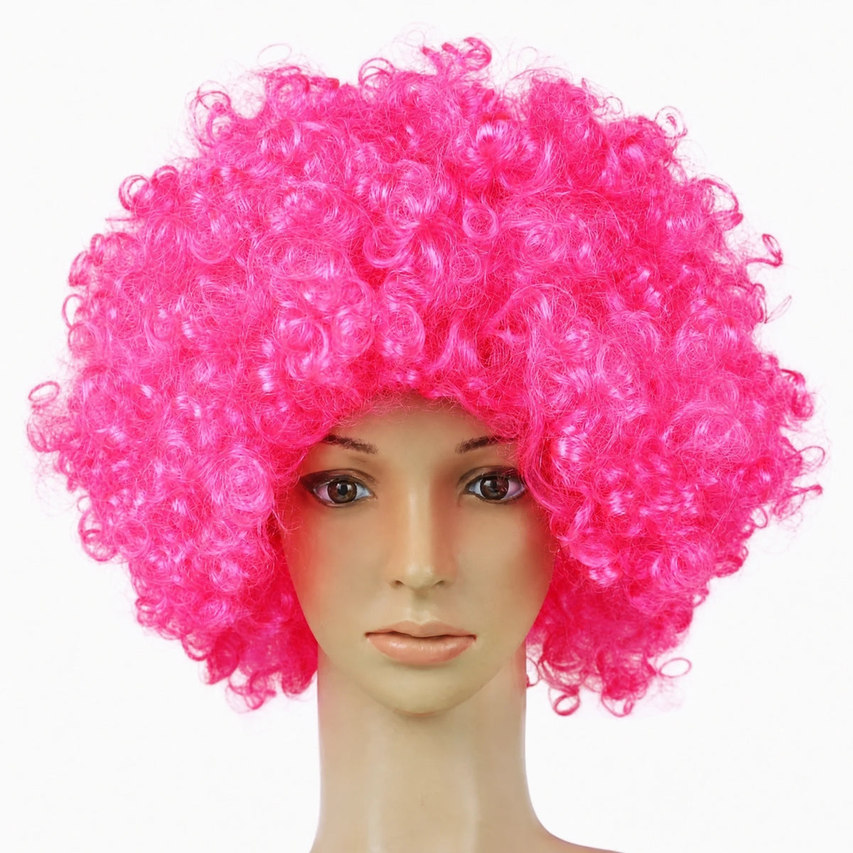 Perruque Afro Couleur Enfant Disco - Rose  rose