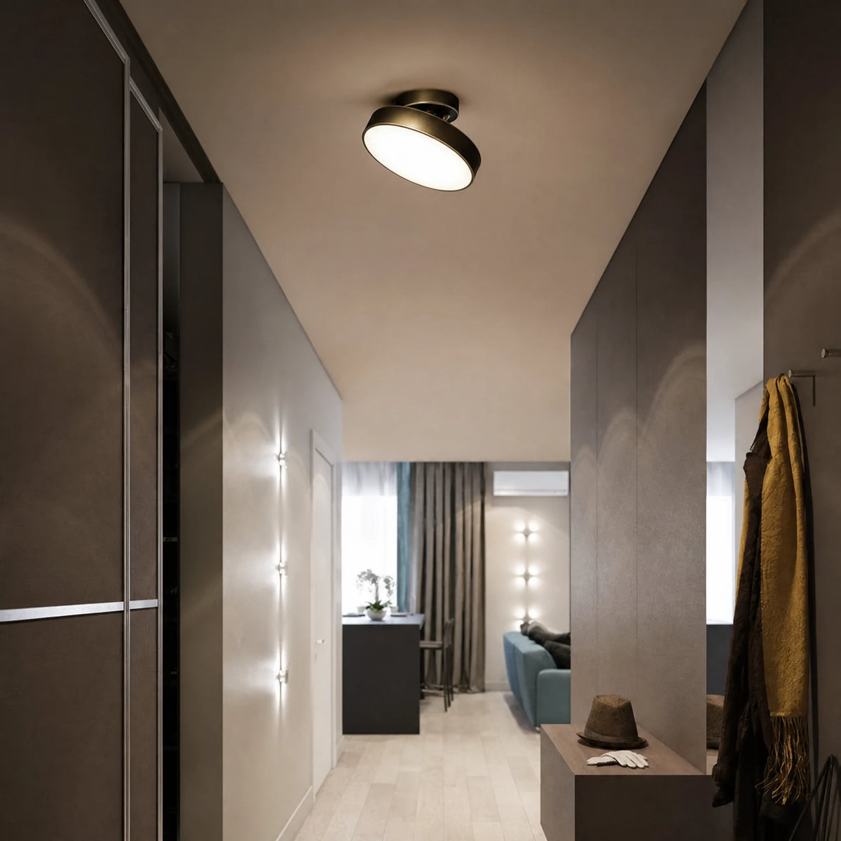 Plafonnier Moderne Cuivre Design Orientable LED - OBJETS VARIES