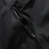 Chaqueta bomber suelta con parche de calavera vintage