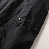 Chaqueta bomber suelta con parche de calavera vintage