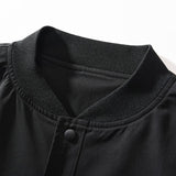 Chaqueta bomber suelta con parche de calavera vintage