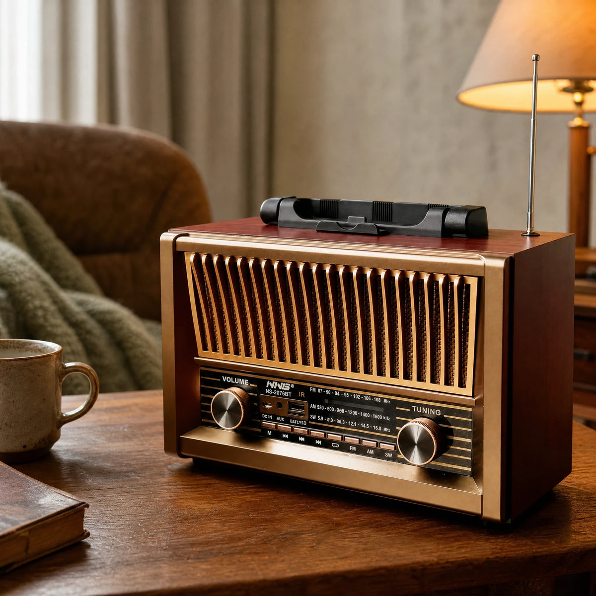 Radio Vintage à Design Rétro avec Bluetooth - OBJETS VARIES
