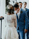 Vestido de novia vintage de dos piezas