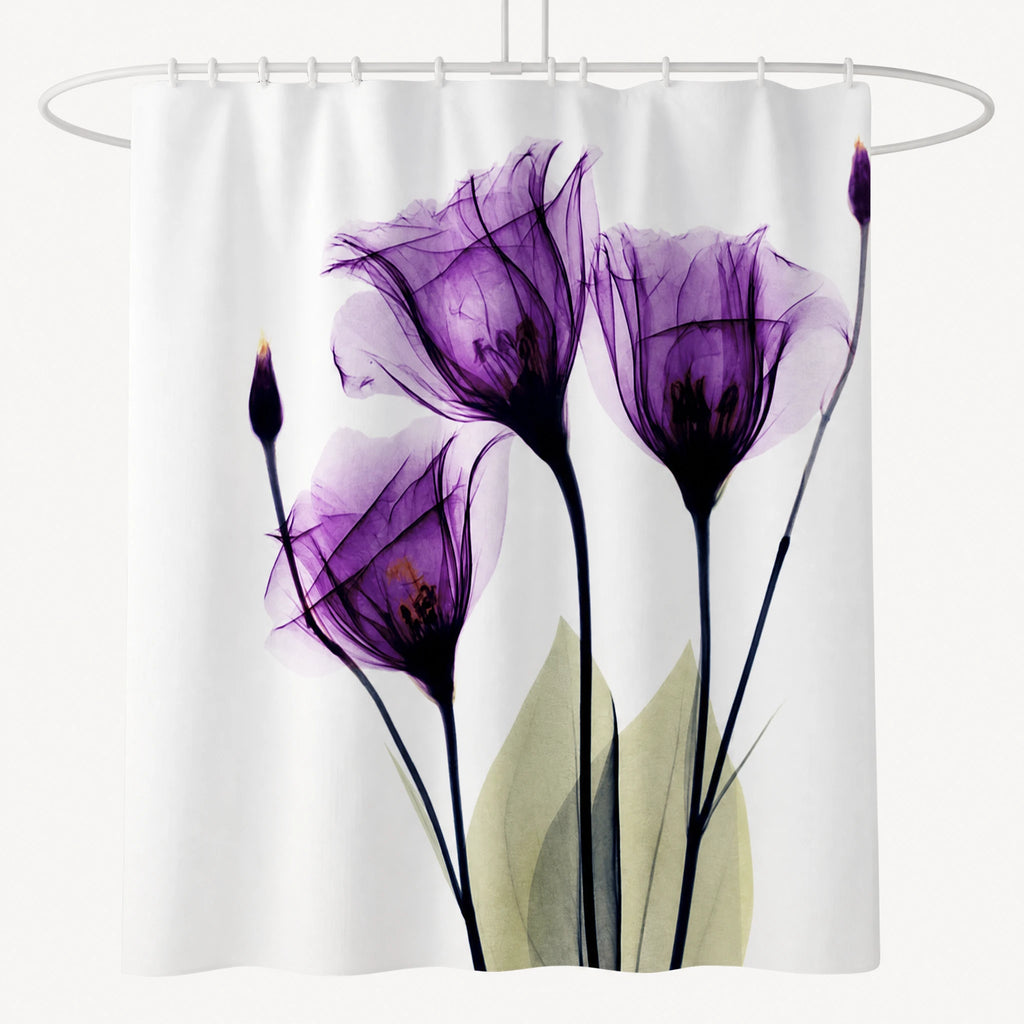 Rideau de Douche Motif Floral Vintage à Effet Aquarelle - O / 180x180cm … (4 tailles)