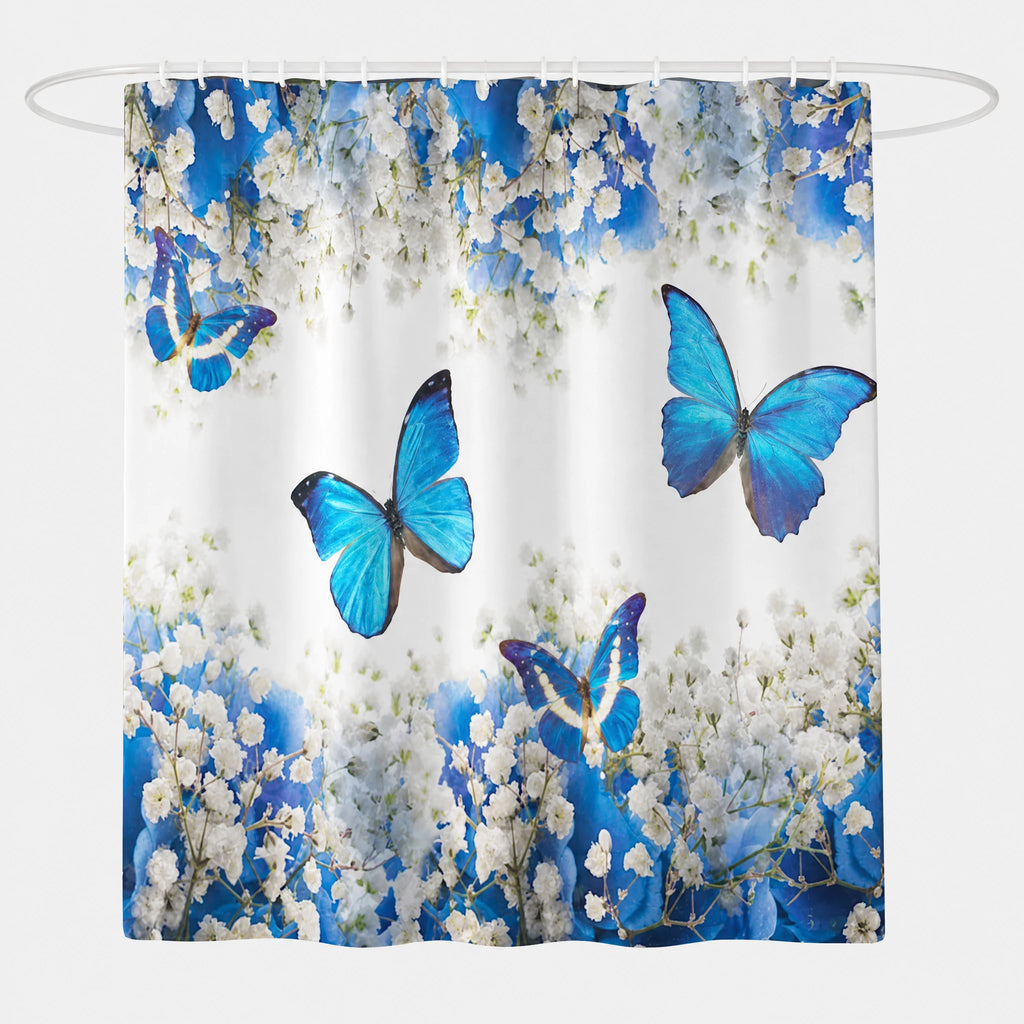 Rideau de Douche Motif Floral Vintage à Effet Aquarelle - U / 180x180cm … (4 tailles)