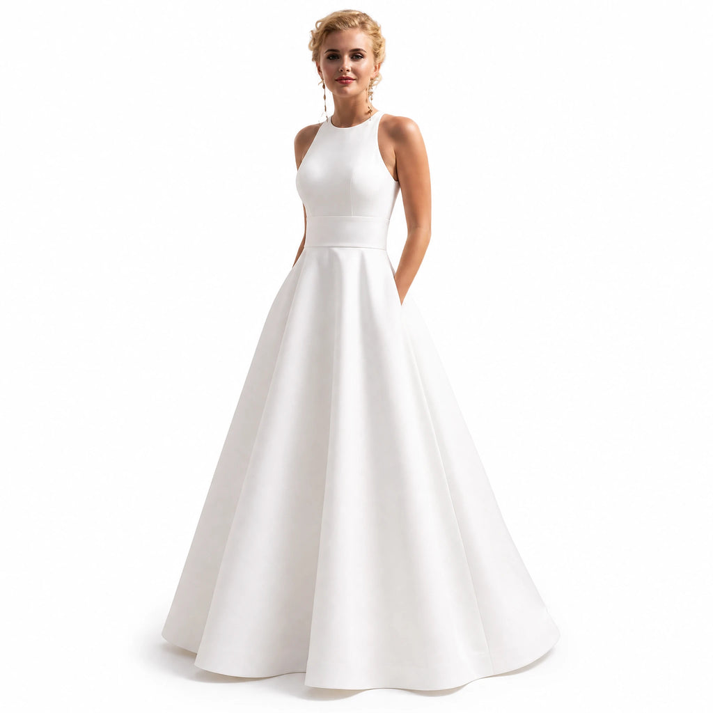 Robe de Mariée Vintage 1950 Mi Longue - image principale