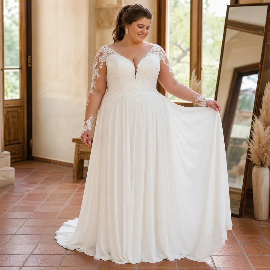 Robe de Mariée Vintage Grande Taille - Utilisation GLOBALE