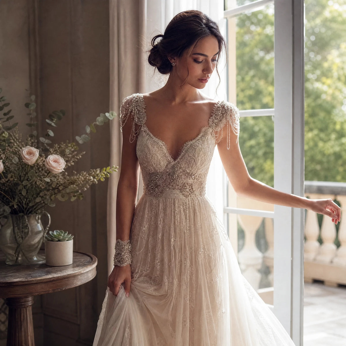 Robe de Mariée Vintage Romantique - Utilisation GLOBALE
