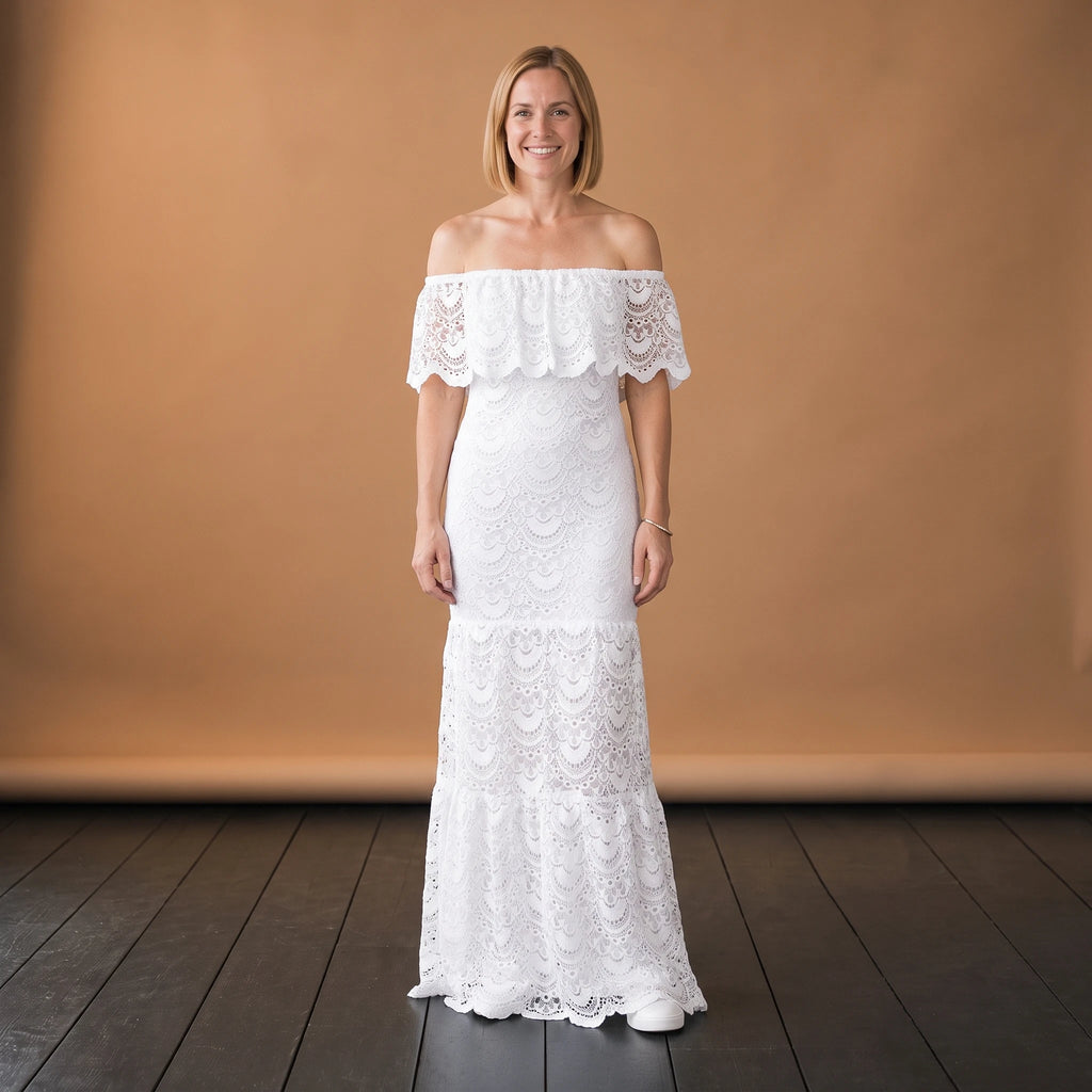 Robe Longue Dentelle Vintage - VETEMENT Studio FEMME