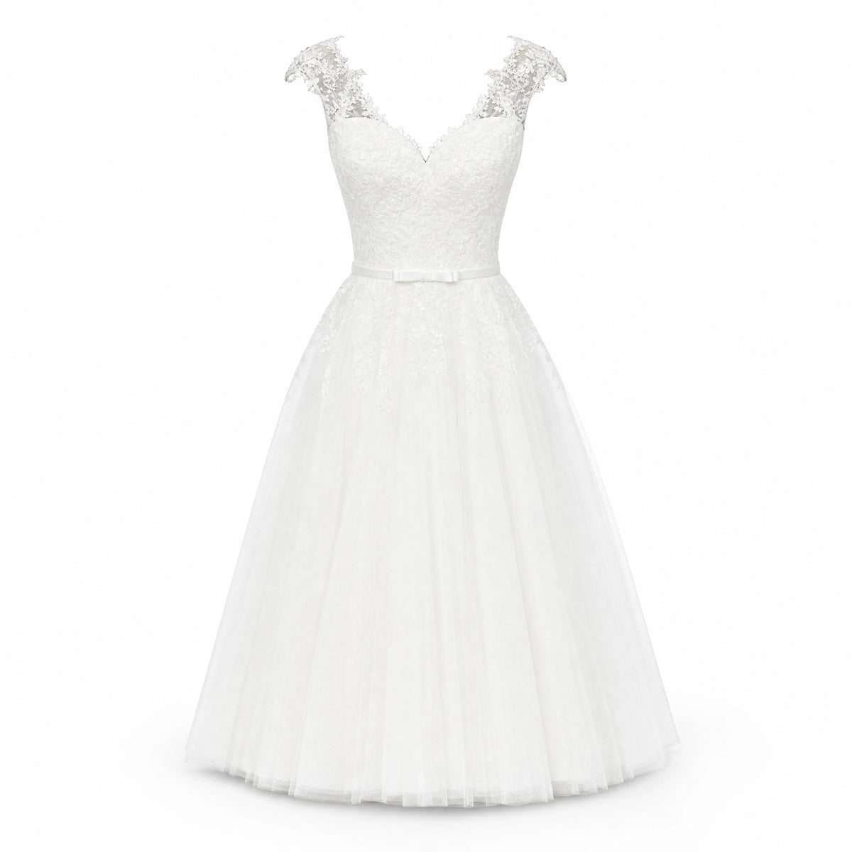 Robe Mariée Courte Vintage Année 50 - image principale