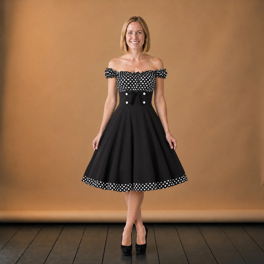 Robe Vintage Pin-Up Année 50 - VETEMENT Studio FEMME