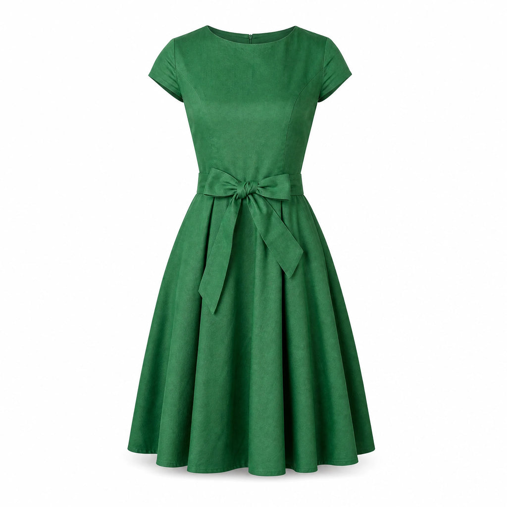 Robe Vintage Verte Année 50 - image principale
