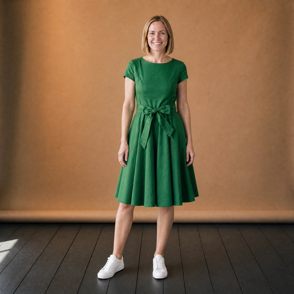 Robe Vintage Verte Année 50 - VETEMENT Studio FEMME