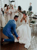 Vestido de novia vintage de dos piezas