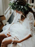 Vestido de novia vintage de dos piezas